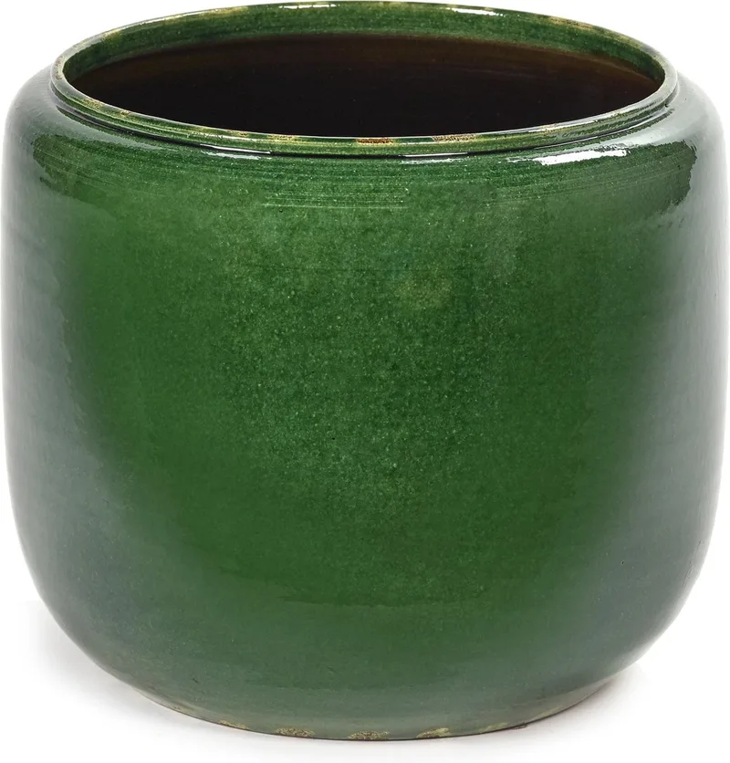 Glazed shades - Bloempot M - 21 Ø van Serax in Groen – productfoto