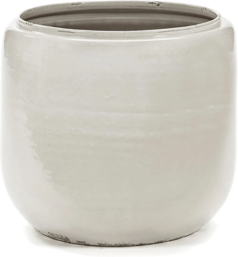 Glazed shades - Bloempot M - 21 Ø by Serax in Wit – product photo