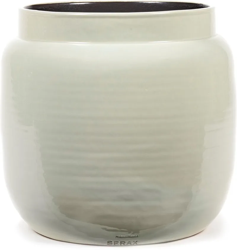 Glazed shades - Bloempot M - Lichtgrijs - 32 Ø de Serax en Grijs – photo du produit