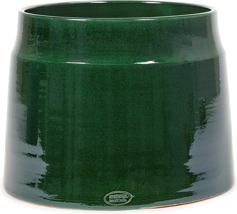Glazed shades - Bloempot XL - Donkergroen - 36 Ø by Serax in Groen – product photo