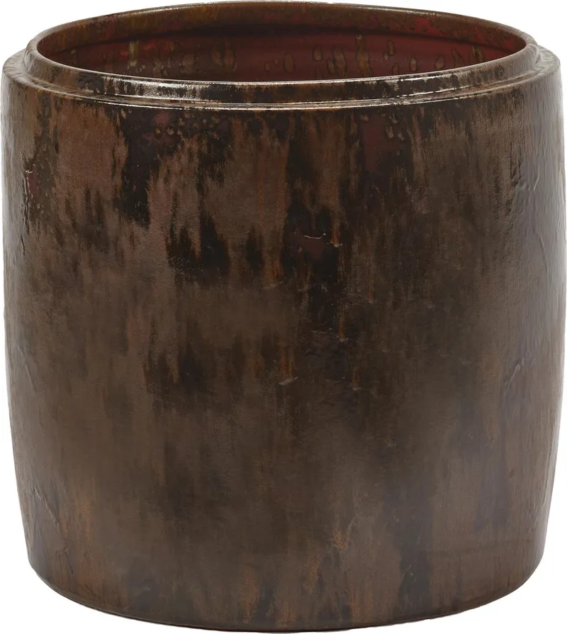 Glazed Shades By Mystique Bloempot Ø34 Dark by Serax in Donkerbruin – product photo