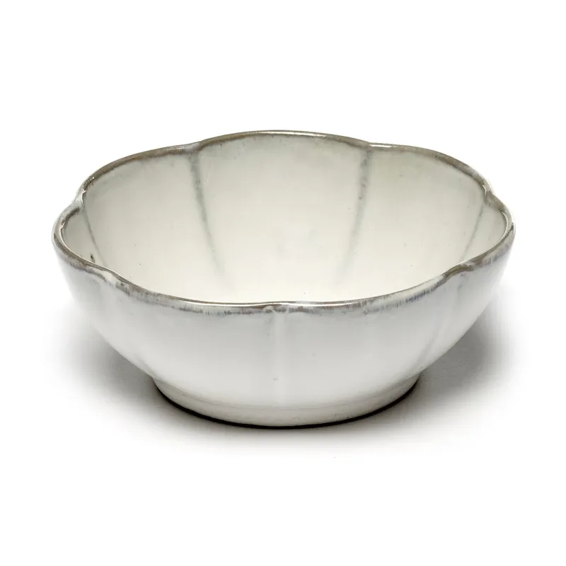 Inku gerillte Schüssel L Ø 13 cm White de Serax – photo du produit