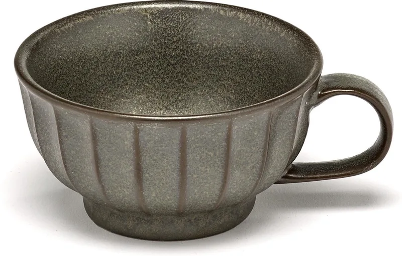 Inku Sergio Herman Capuccino Kopje Groen-Brons D 10 cm H 5.5 cm från Serax i Grön – produktbild