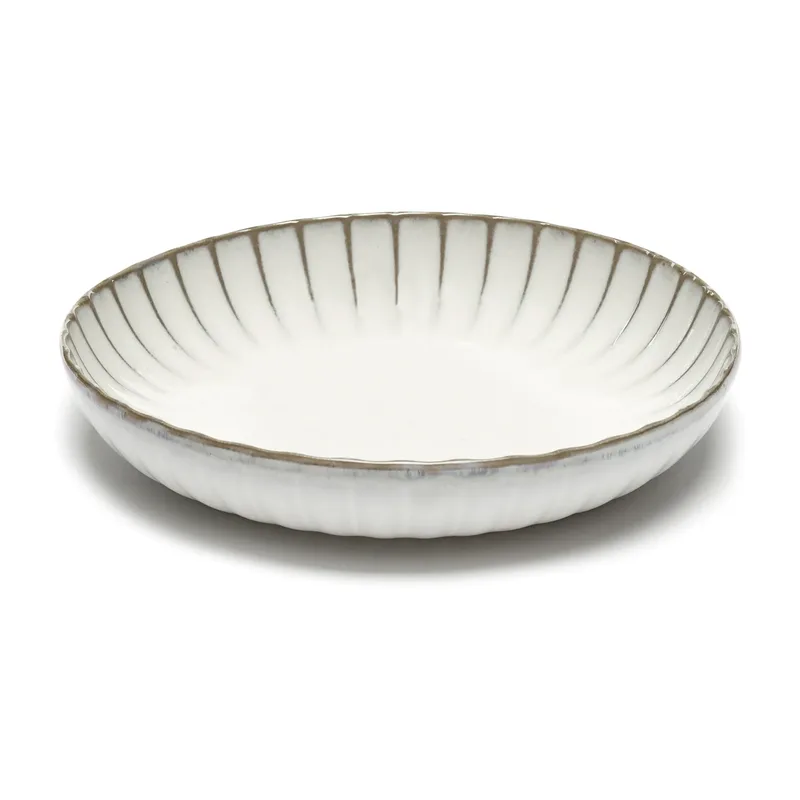 Inku Teller hoch M Ø 23 cm White de Serax – photo du produit