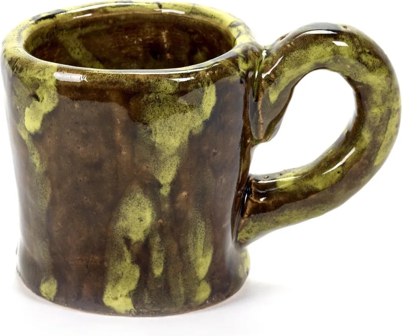 Interieuraccessoires Beker-Kopje Bruin-Geel L 14 cm B 8.5 cm H 9,5 cm by Serax in Brown – product photo