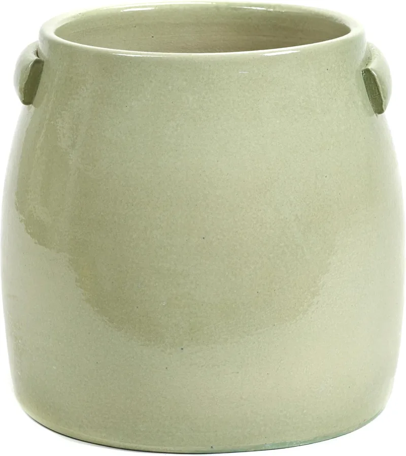 Jars Pottery By Bloempot Medium Ø25 Green by Serax in Groen – product photo