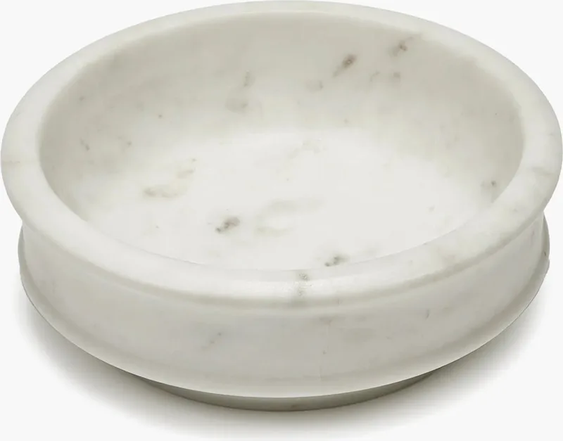 Kelly Wearstler Dune bowl S D16cm H5.5cm marmer von Serax in Wit – Produktfoto