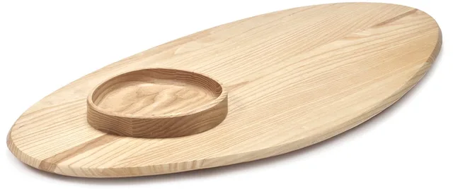 Kelly Wearstler Dune dienblad met bowl 81x40cm H4cm ash