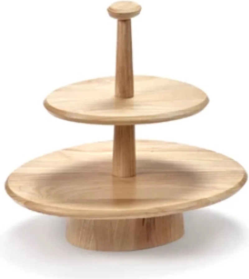 Kelly Wearstler Dune gebakschaal 2 niveaus D41cm H38.5cm ash by Serax in Lichtbruin – product photo