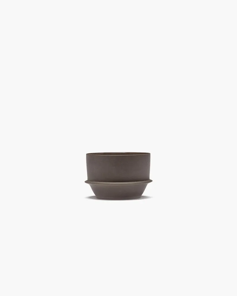 Kelly Wearstler Dune koffiekop D9cm H6cm slate (set 2 stuks) de Serax en Donkerbruin – photo du produit