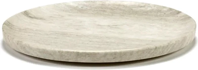 Kelly Wearstler Dune ovale schaal 46x36cm H4cm marmer lichtbruin by Serax in Natural – product photo