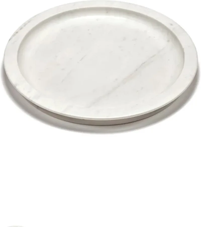 Kelly Wearstler Dune schaal L D53cm H4.6cm by Serax in Marmer wit – product photo