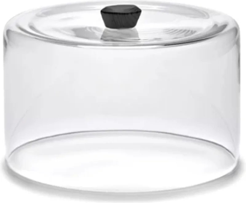 Kelly Wearstler Dune stolp D30.5cm H17cm glas knop ash zwart by Serax in Transparent – product photo