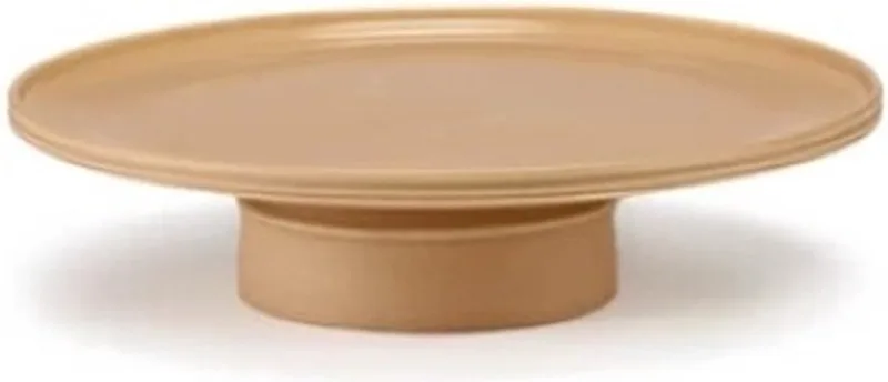 Kelly Wearstler Dune taartschotel op voet D33cm H7.5cm by Serax in Clay – product photo
