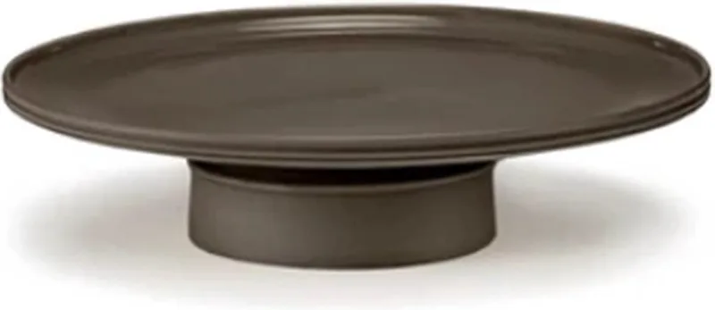 Kelly Wearstler Dune taartschotel op voet D33cm H7.5cm de Serax en Slate – photo du produit