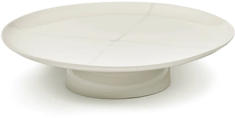 Kelly Wearstler Zuma taartschotel op voet D33cm H8cm salt de Serax en Blanc – photo du produit