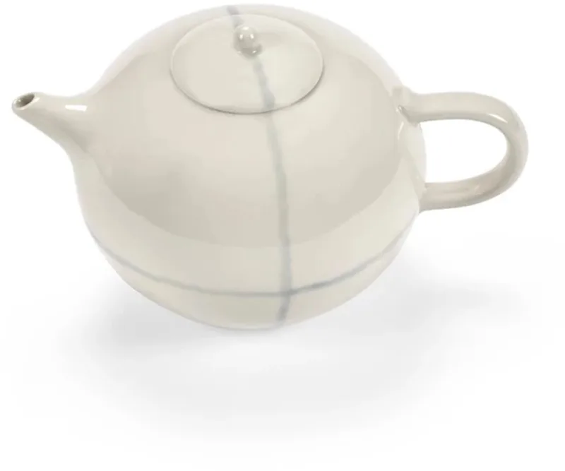 Kelly Wearstler Zuma theepot 20.7x14.4cm H13.5cm salt by Serax in White – product photo