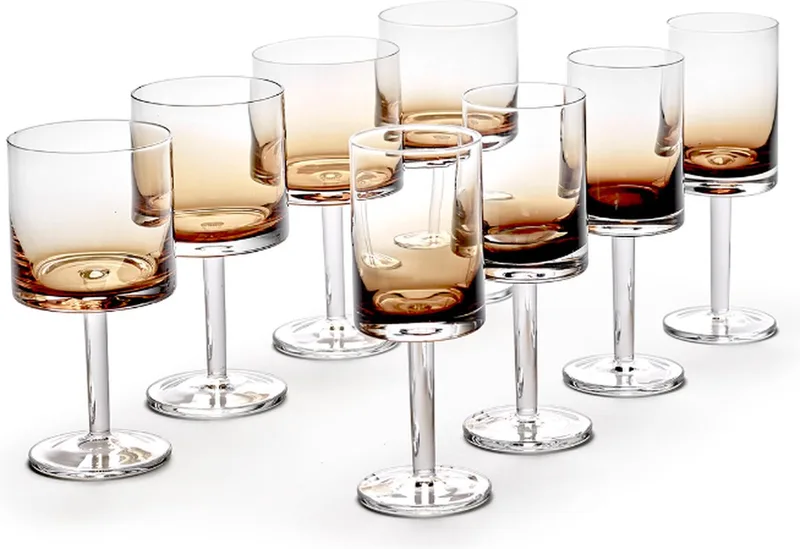 Kelly Wearstler Zuma Wijnglas Set (Witte wijn, rode wijn, champagne coupe) de Serax en Amber – photo du produit