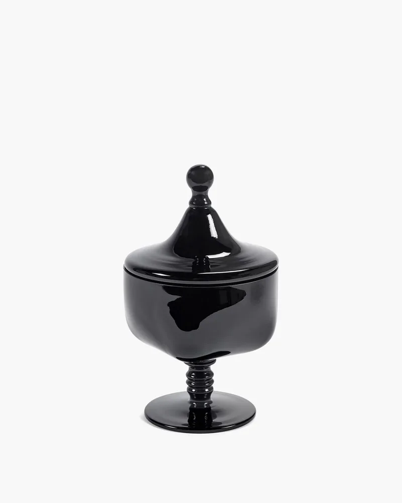 Kris Van Assche Candle Geurkaars Rosamar D12.2cm H20.45cm by Serax in Zwart – product photo
