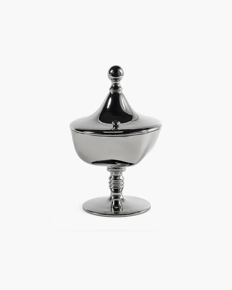 Kris Van Assche Josephine bonbonière 02 S D16cm H25.2cm van Serax in Zilver – productfoto