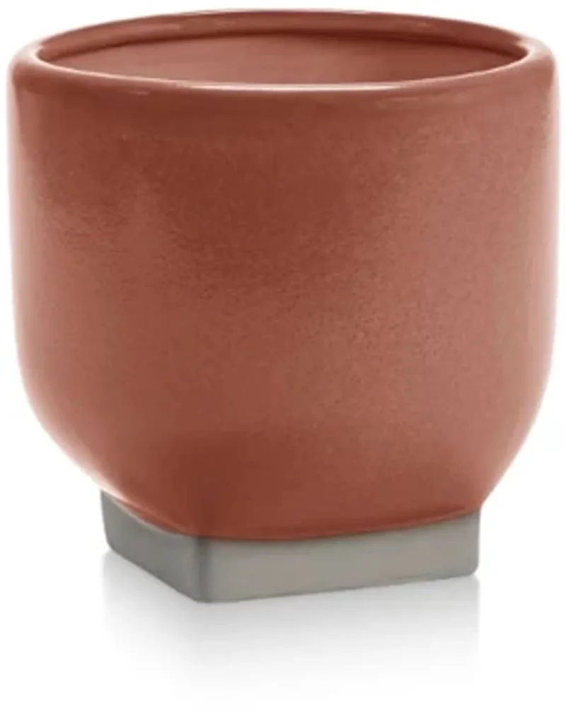 Kris Van Assche Rosamar bloempot 02 D20.5cm H19.5cm / grijs van Serax in Oranje – productfoto