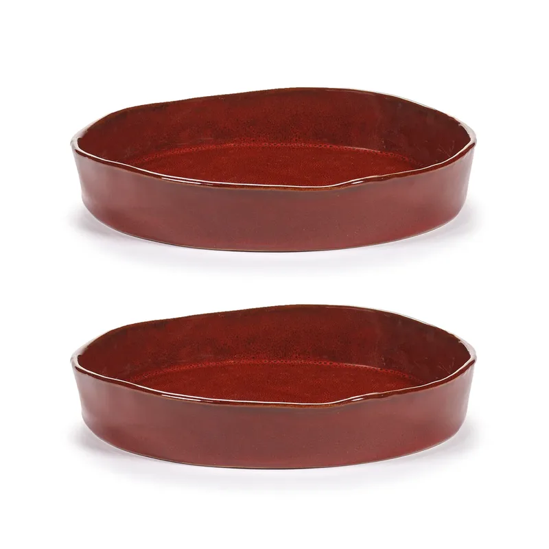 La Mère tiefer Teller S Ø20 cm 2er Pack Venetian red by Serax – product photo