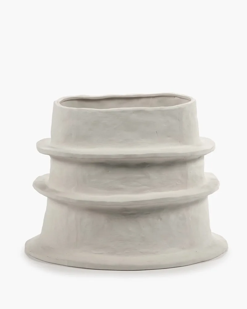 Marie Marie Michielssen Bloempot 06 M Beige Molly L 44 W 27 H 33 CM by Serax in Wit – product photo