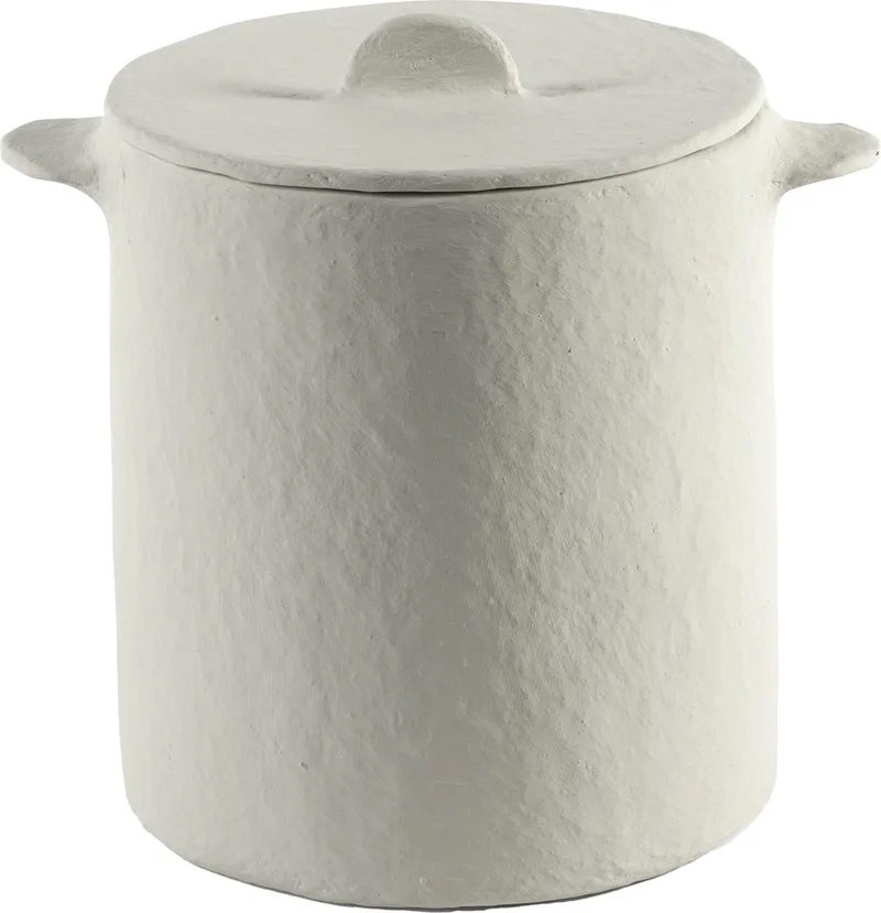 Marie Michielssen Earth doos met deksel / vuilbak 30x22.5cm H28cm by Serax in Wit – product photo