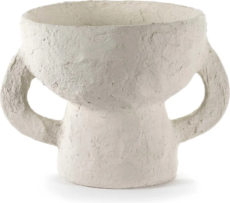 Marie Michielssen Earth interior accessories - Vaas S - 26 Ø - H 22,5cm - 1,50kg by Serax in Wit – product photo