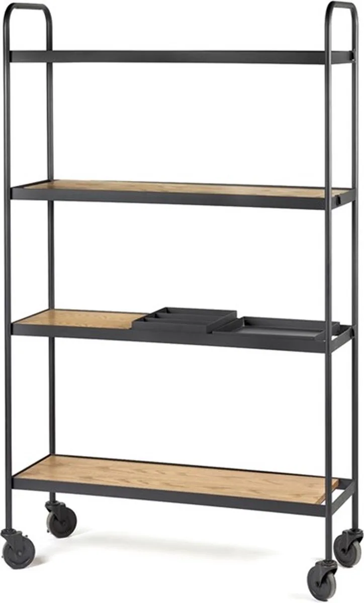 Marie Michielssen James rek H170cm frame met houten blad van Serax in Zwart – productfoto