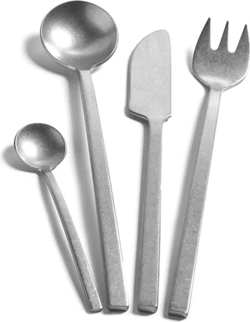 Marie Michielssen La Mère bestekset set van 24 mirror stonewashed by Serax in Zilver – product photo