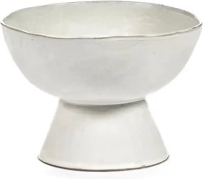 Marie Michielssen La Mère bowl op voet H20.5cm D14.5cm off white by Serax in Wit – product photo