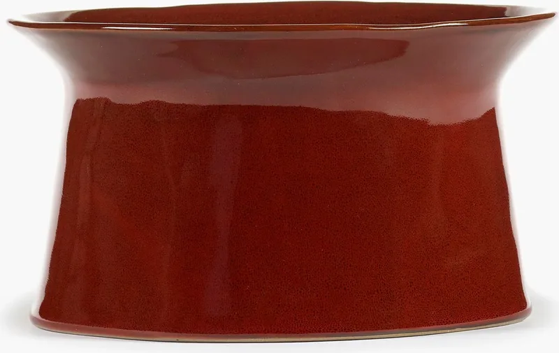 Marie Michielssen La Mère diep bord op voet H11cm D19.5cm venetian red van Serax in Rood – productfoto
