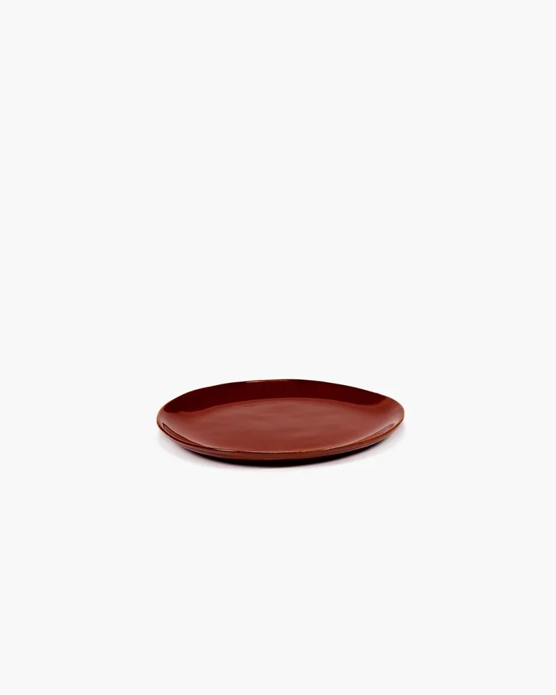 Marie Michielssen La Mère plat ontbijt bord S D18cm venetian red (set 2 stuks) van Serax in Rood – productfoto