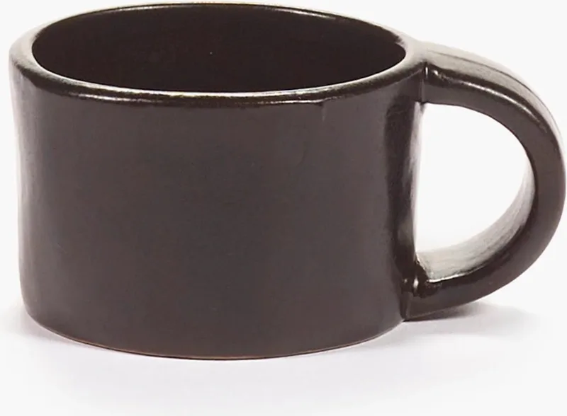 Marie Michielssen - LA MÈRE Ristretto cup, Ebony - 7.5 x 5.5 x h 4 cm (set van 2) by Serax in Donker Bruin – product photo