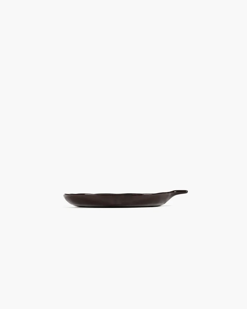 Marie Michielssen La Mère schaal met handvat 20x17cm ebony (set van 2 stuks) van Serax in Bruin – productfoto
