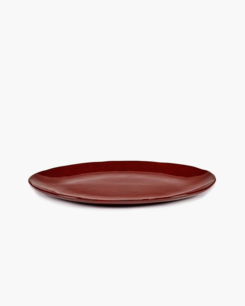 Marie Michielssen La Mère serveer schaal ovaal 37.5x27.5cm venetian red (set 2 stuks) van Serax in Rood – productfoto