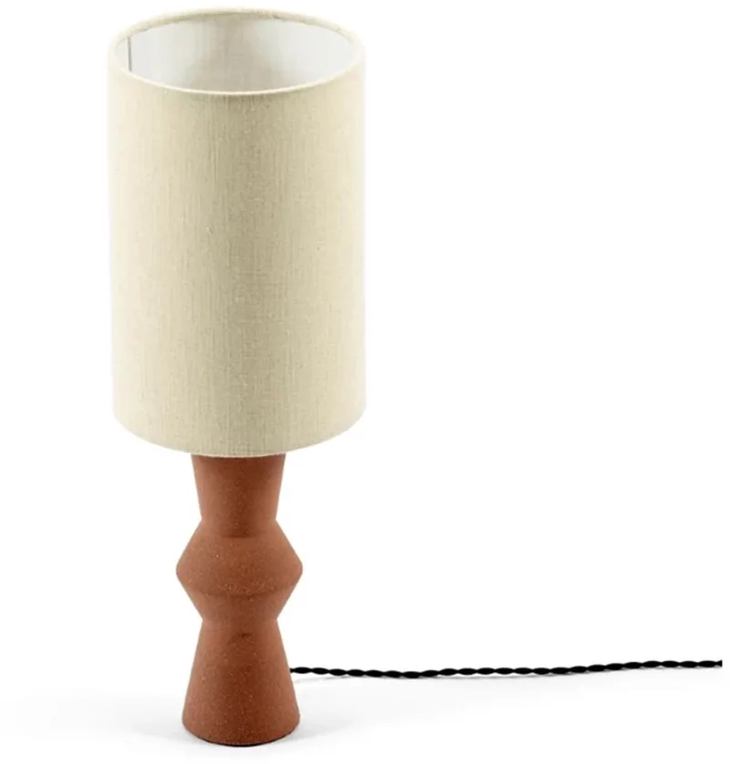 Marie Michielssen Marie-Ann tafellamp D18cm H52cm voet: red brown - kap: by Serax in Beige – product photo