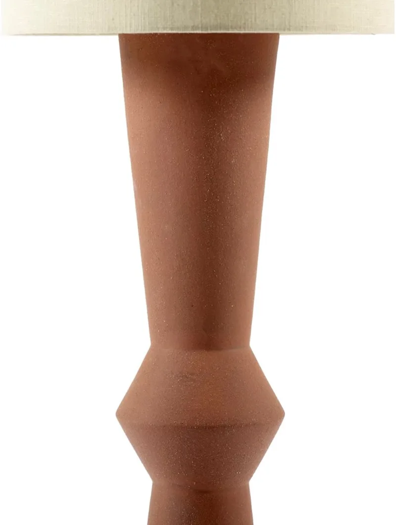 Marie Michielssen Marie-Ann vloerlamp D35cm H133cm voet: red brown - kap: beige by Serax in Bruin – product photo