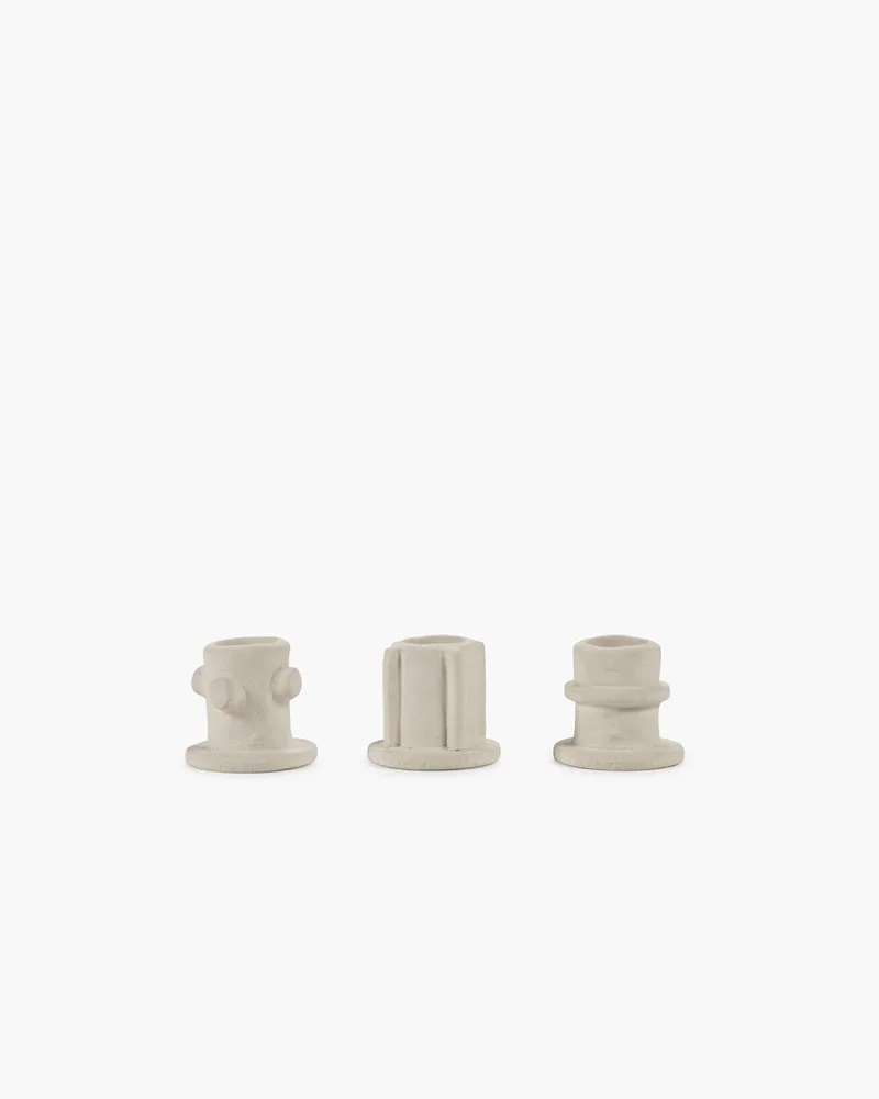 Marie Michielssen Marie - Kandelaar - 5 Ø - H 4,5cm - 3 stuks by Serax in Beige – product photo