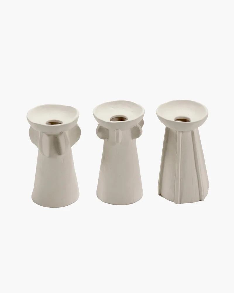 Marie Michielssen Marie - Vaas Assortiment - 8 Ø - H 14cm - 3 stuks van Serax in Beige – productfoto