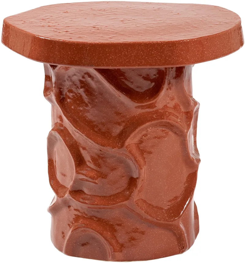 Marie Michielssen Mena 07 Bijzettafel Pawn Rood / Roest Diameter 35-39cm H40cm by Serax in Oranje / rood – product photo