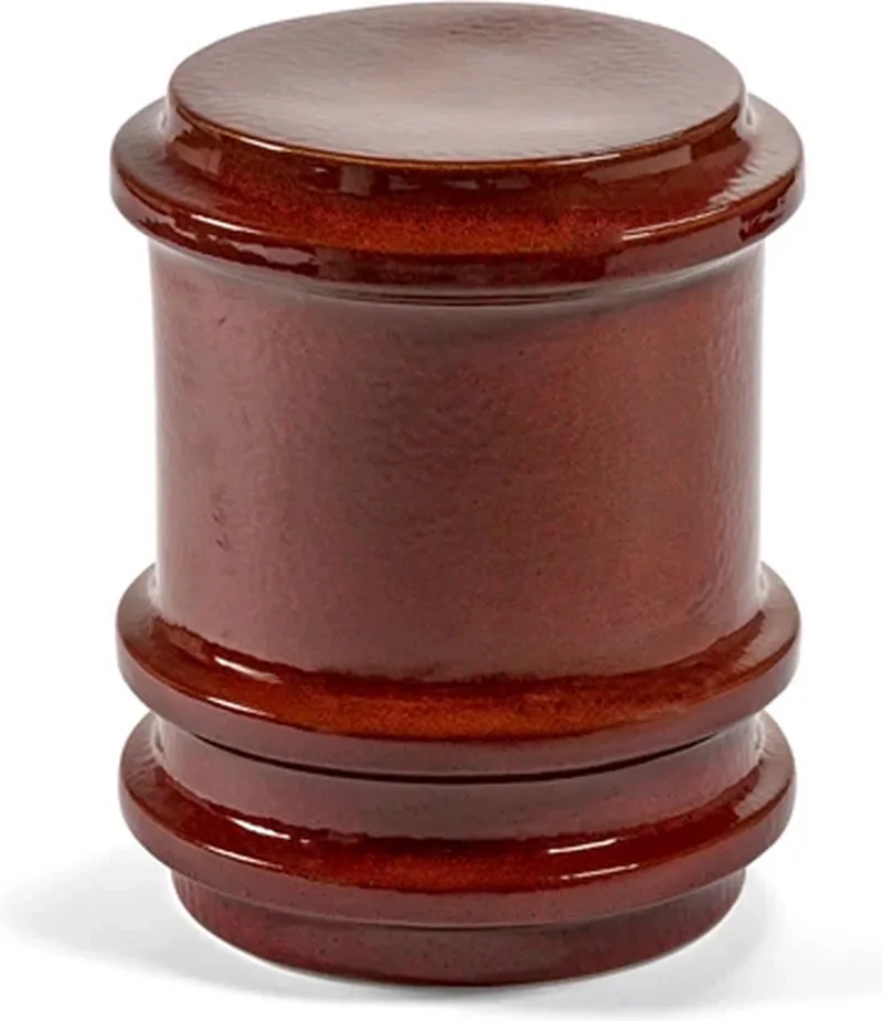 Marie Michielssen Pawn kruk bijzettafel D34.8cm h44.5cm donkerrood by Serax in Rood – product photo