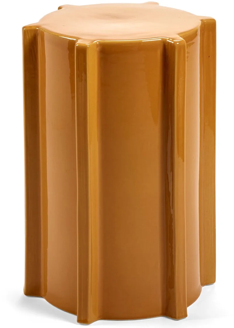 Marie Michielssen Pawn kruk D31.3cm h45.4cm oker van Serax in Geel – productfoto