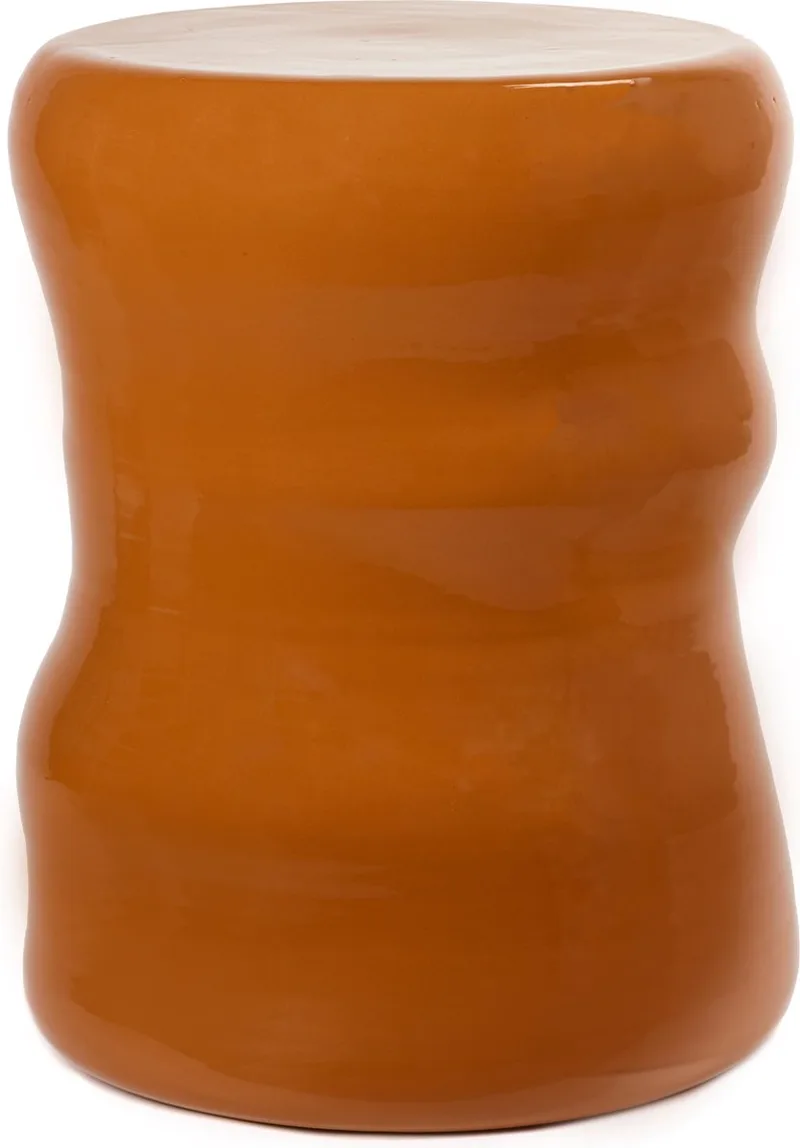 Marie Michielssen Pawn - Organische Kruk - Roestbruin - 35 Ø by Serax in Bruin – product photo