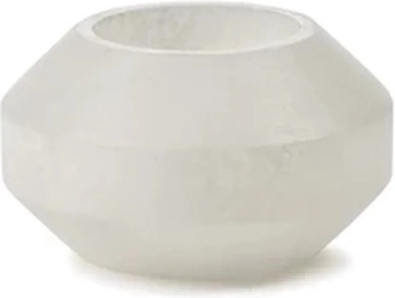Marie Michielssen theelichthouder D10.5cm H6cm albast by Serax in Wit – product photo