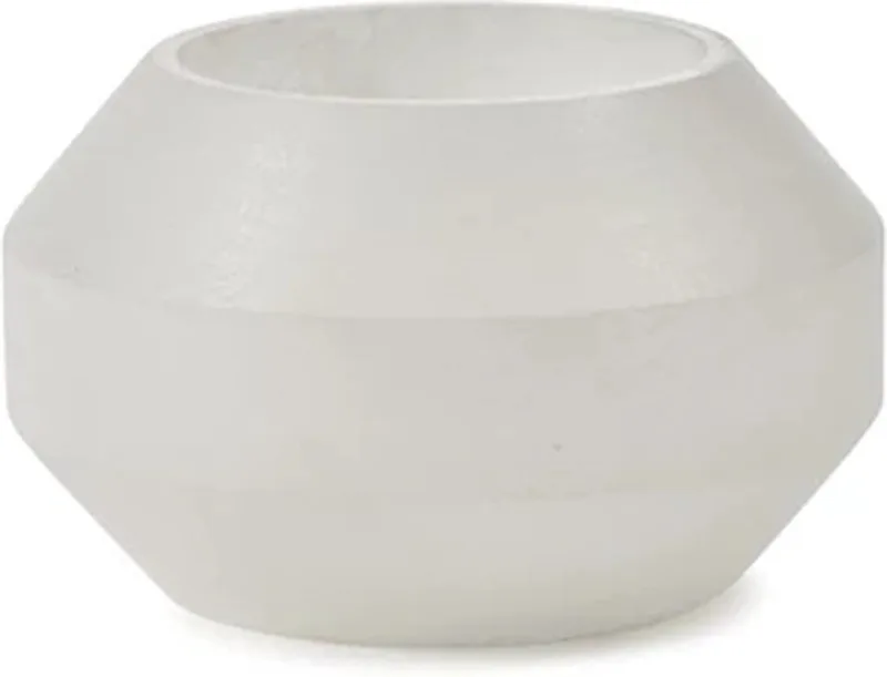 Marie Michielssen theelichthouder D15cm H9cm albast by Serax in Wit – product photo