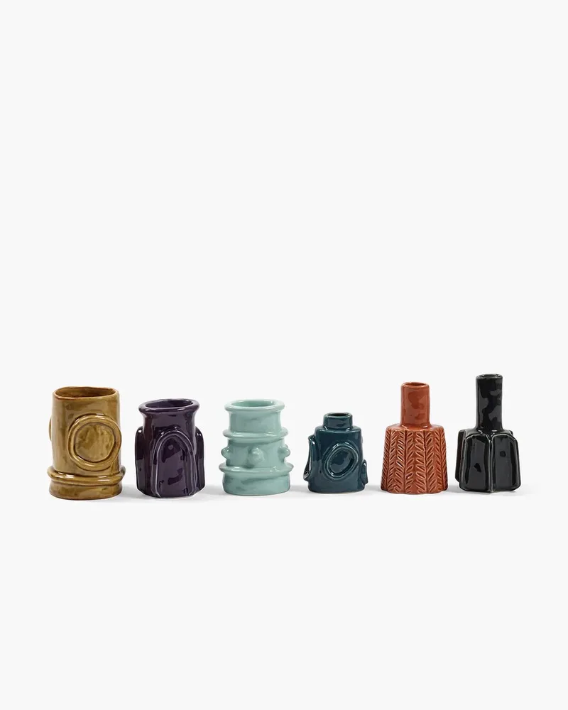 Marie Michielssen - Vaas assortiment - kleuren - 8 Ø - 6 stuks by Serax in Mix – product photo