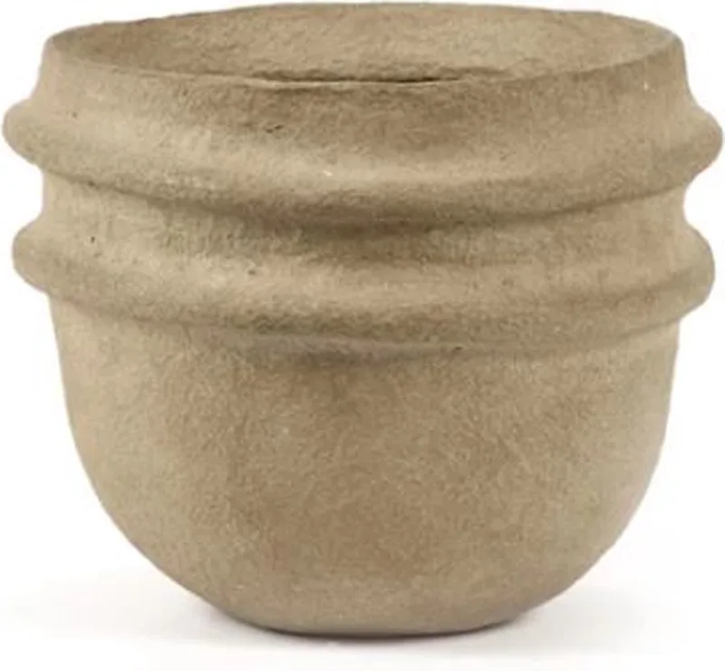 Marie Michielssen White Earth papier maché sierpot D30cm H28cm by Serax in Bruin – product photo