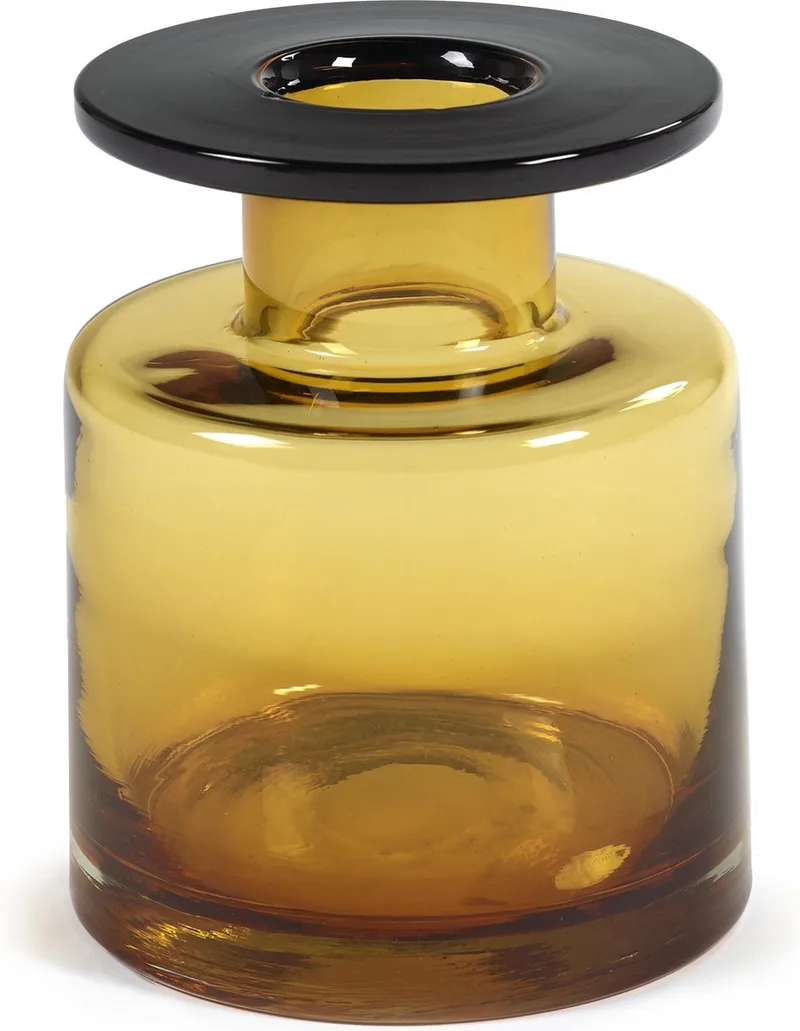 Marie Michielssen Wind & Fire - Vaas S - Amber/Zwart - 18 Ø by Serax in Bruin – product photo